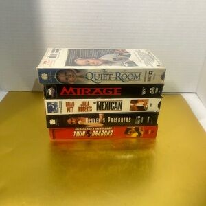 Lots of 5 Vintage VHS Movie Collection
